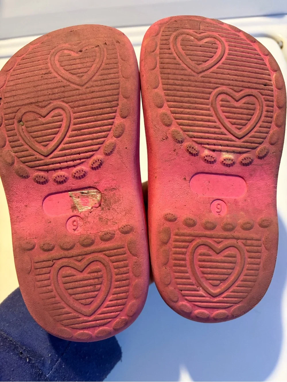 Barbie Hot Pink Kids Slip-On Sandals with Heart Logo
